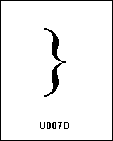 U007D