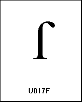 U017F