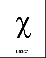 U03C7