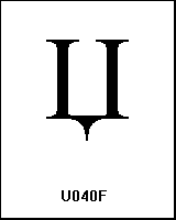 U040F