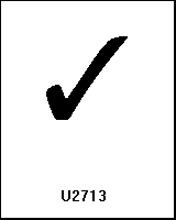 U2713