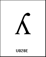 U028E
