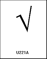 U221A